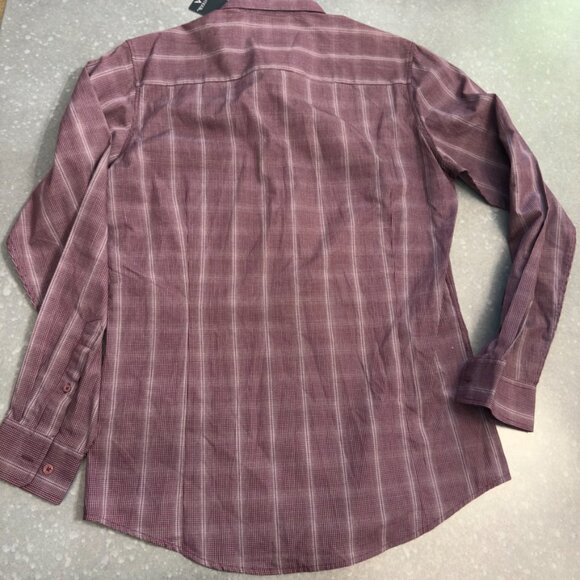 Antigua Texas A&M Maroon Check Long Sleeve Button-Up Shirt – Men's Medium - Picture 4 of 14